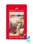 مداد رنگی 12 رنگ مدل کلاسیک فابرکاستل faber-castell