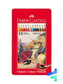 مداد رنگی 12 رنگ مدل کلاسیک فابرکاستل faber-castell