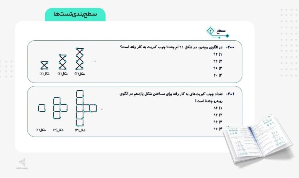 عکس میانی ریاضی 10 تست الگو