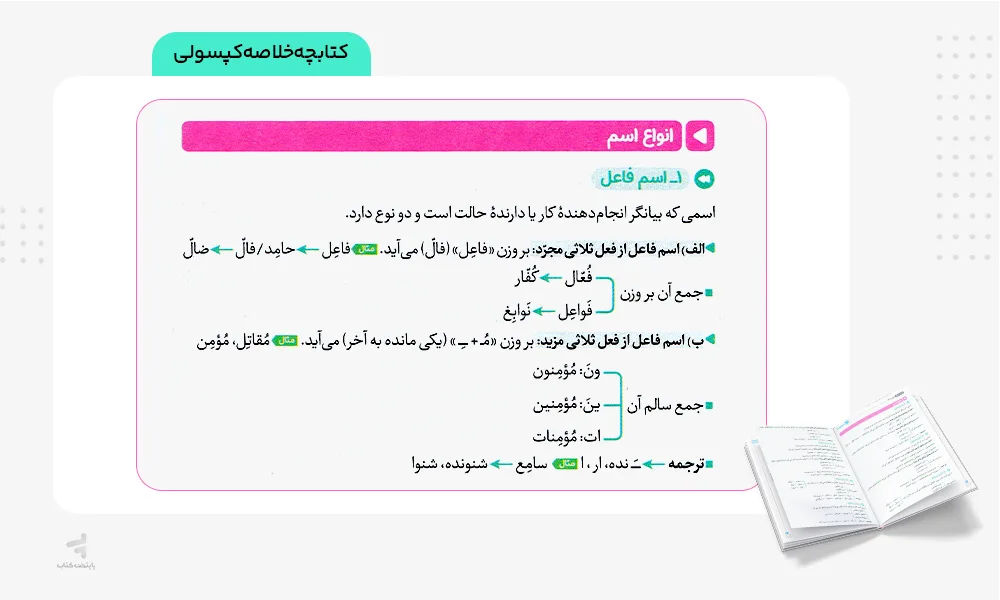 کتابچه خلاصه کپسولی بیست پک عربی دوازدهم