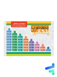 کارت جیبی جدول ضرب پلکانی طرح 1 نارنجی