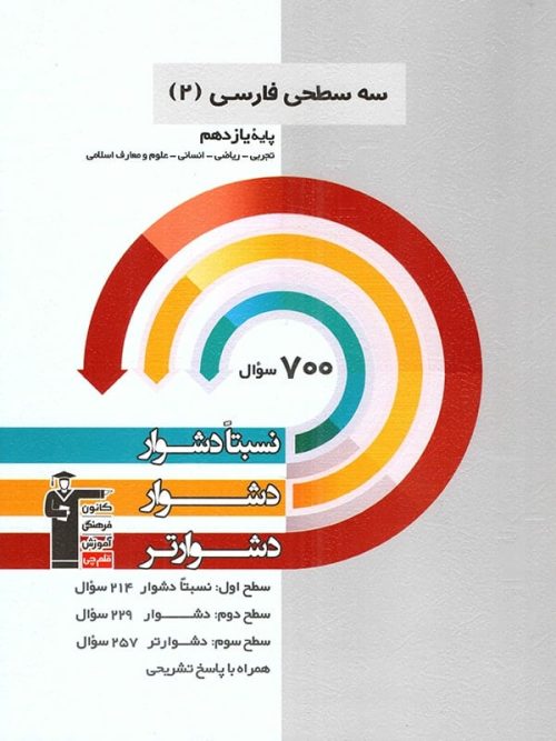 ادبیات فارسی یازدهم سه سطحی قلم چی