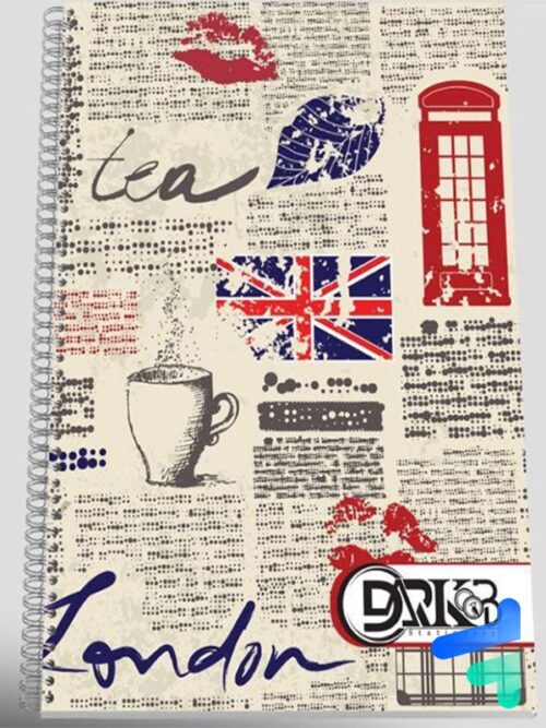 دفتر زبان انگلیسی دو خط 50 برگ برند دارکوب