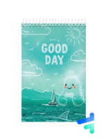 دفترچه یادداشت 80 برگ 17*12 سیمی Good Day