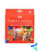 مداد رنگی 24 رنگ مدل کلاسیک فابرکاستل faber-castell