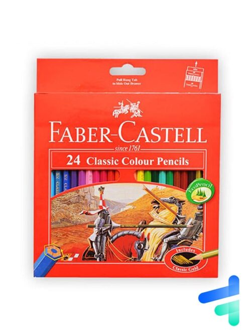 مداد رنگی 12 رنگ مدل کلاسیک فابرکاستل faber-castell