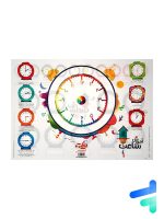 پوستر آموزش ساعت سایز A3 نارنجی