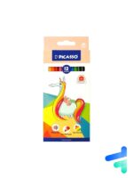 مداد رنگی 12 رنگ جعبه مقوایی برند پیکاسو