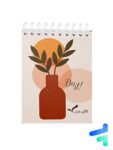 دفتر to do list طرح گلدان 80 برگ کد 658213