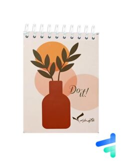 دفتر to do list طرح گلدان 80 برگ کد 658213