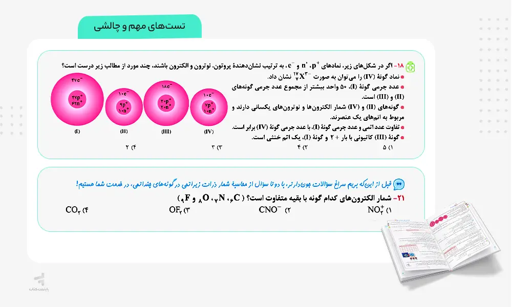 تست های مهم و چالشی کتاب شیمی دهم تست خیلی سبز
