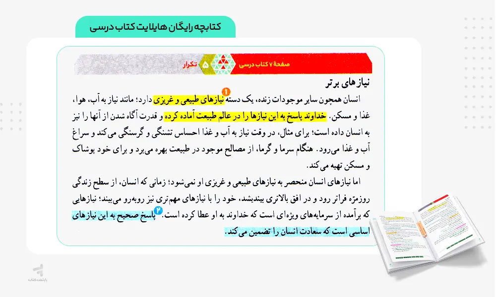 ضمیمه رایگان کتاب فرمول بیست دینی یازدهم انسانی