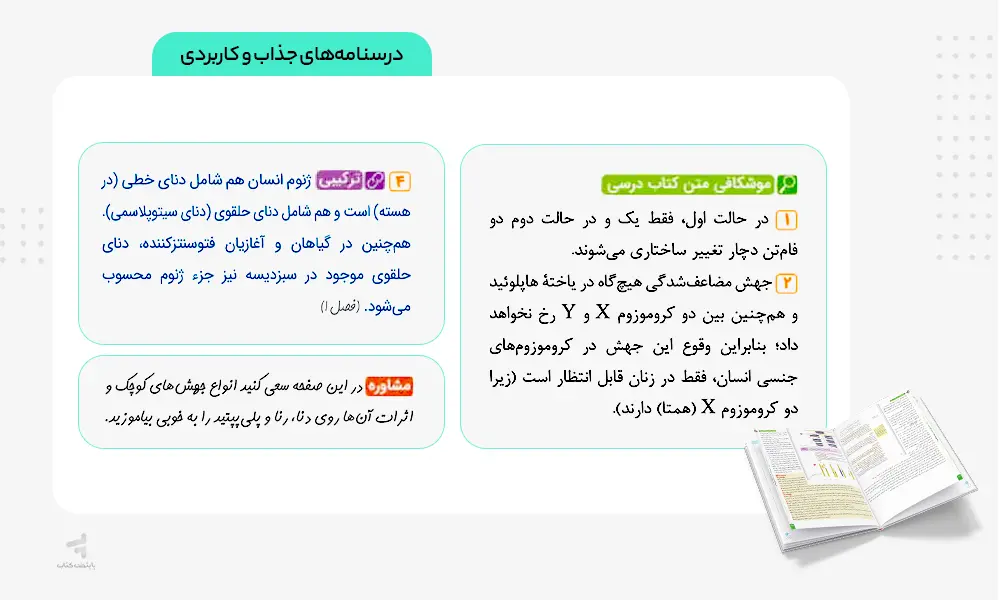 درسنامه های جذاب کتاب ماجرای بیست زیست دوازدهم