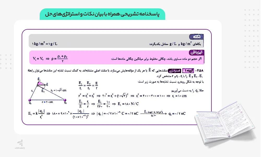 پاسخنامه تشریحی نردبام فیزیک جامع تجربی