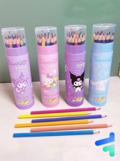 مداد رنگی 12 رنگ برند سانریو sanrio