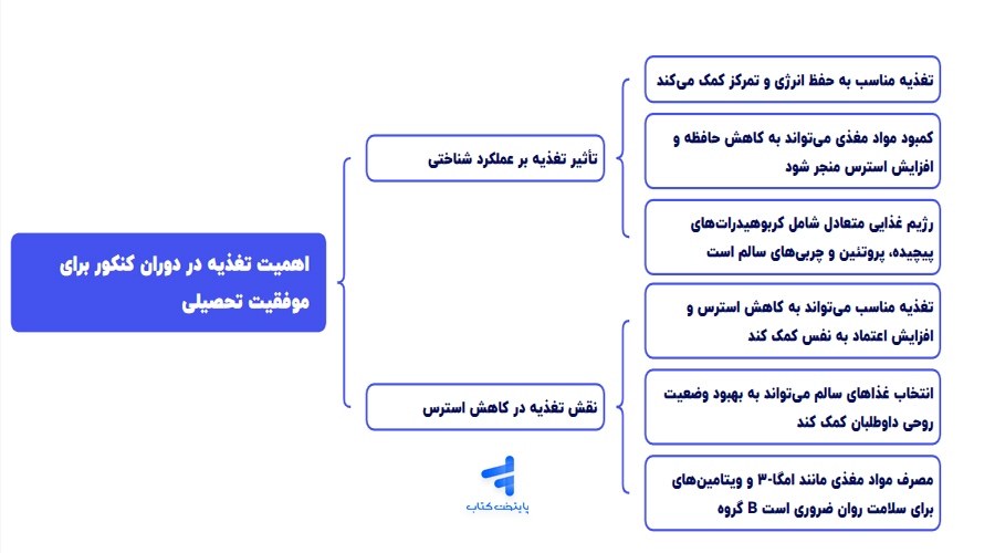 اهمیت تغذیه در  دوران کنکور