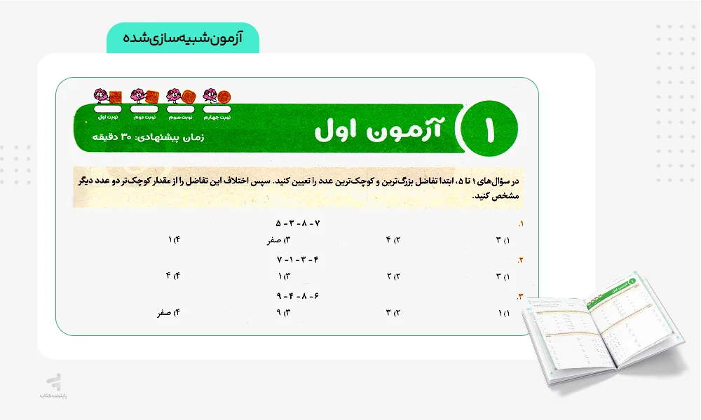 آزمون های کتاب توربو کمپلکس ششم مهروماه