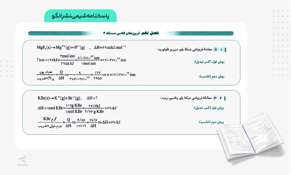 پاسخنامه مسائل شیمی نشر الگو