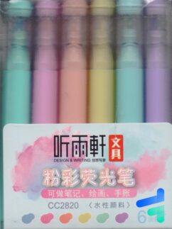 هایلایتر 6 رنگ پاستلی کد 2820