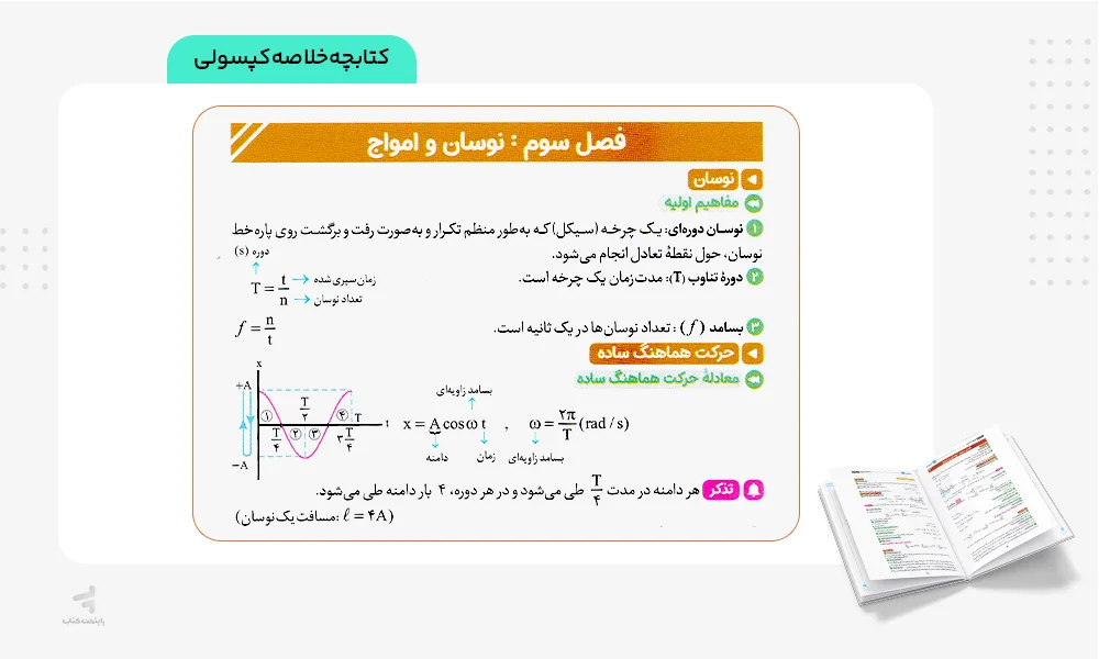 کتابچه خلاصه کپسولی بیست پک فیزیک دوازدهم تجربی