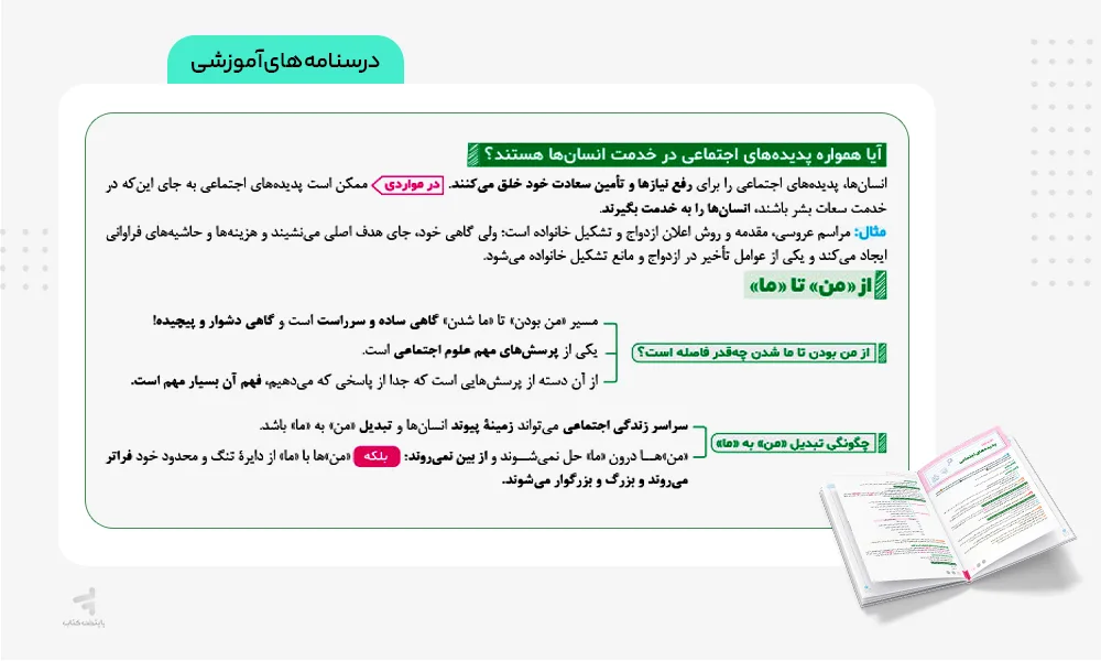 درسنامه های آموزشی بیست پک هویت اجتماعی دوازدهم مهروماه