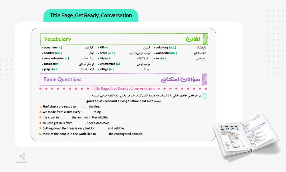 بخش اول (Title Page, Get Ready, Conversation)
