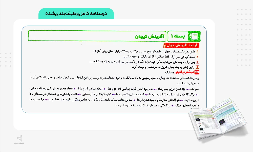 درسنامه های کامل و طبقه بندی شده کتاب بیست پک زمین یازدهم