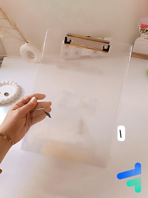 تخته شاسی a4 پلکسی شفاف خط کش دار طرح love bird