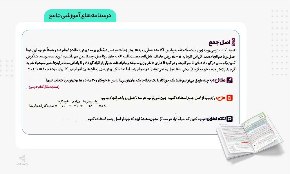 درسنامه های بیست پک ریاضی و آمار دوازدهم انسانی