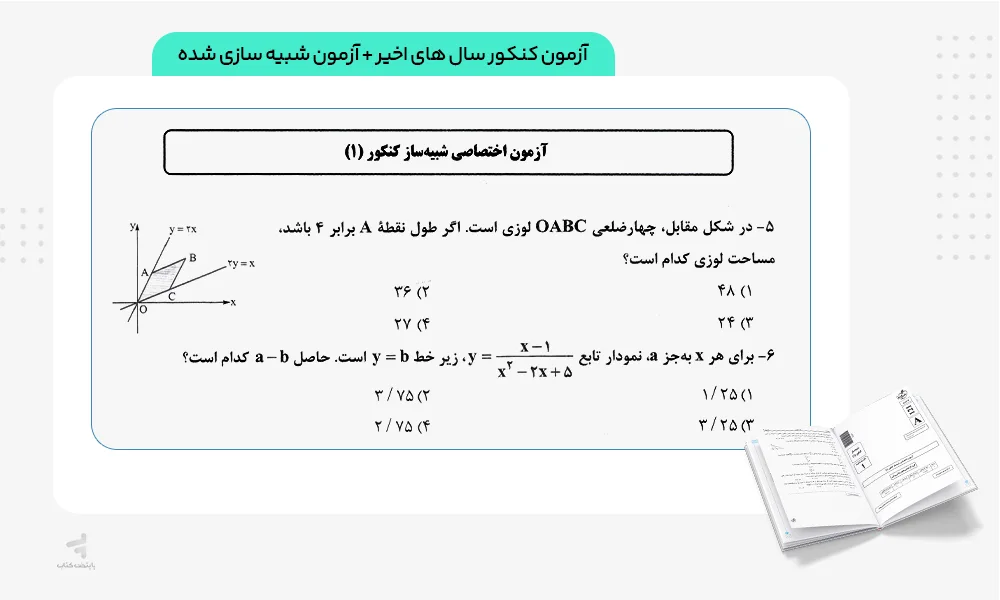 آزمون های چند کنکور ریاضی خیلی سبز