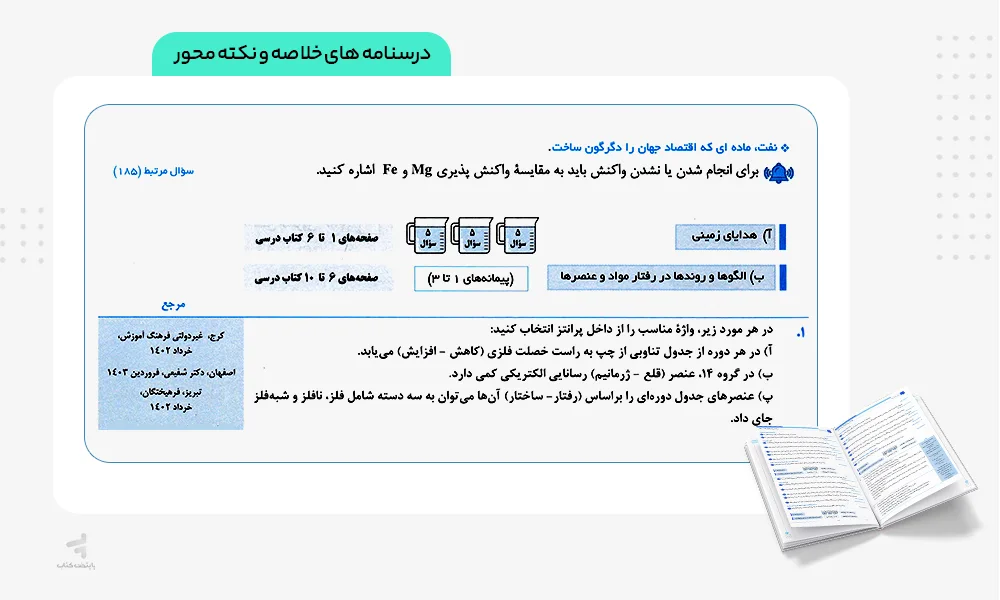 درسنامه پرتکرار شیمی یازدهم