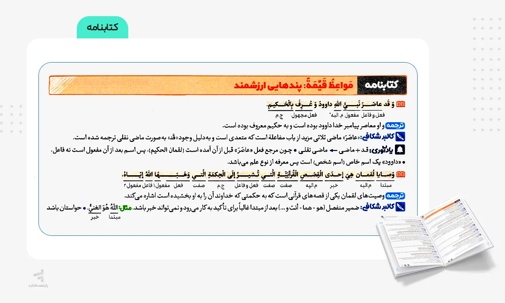 کتابنامه بیست پک عربی یازدهم انسانی