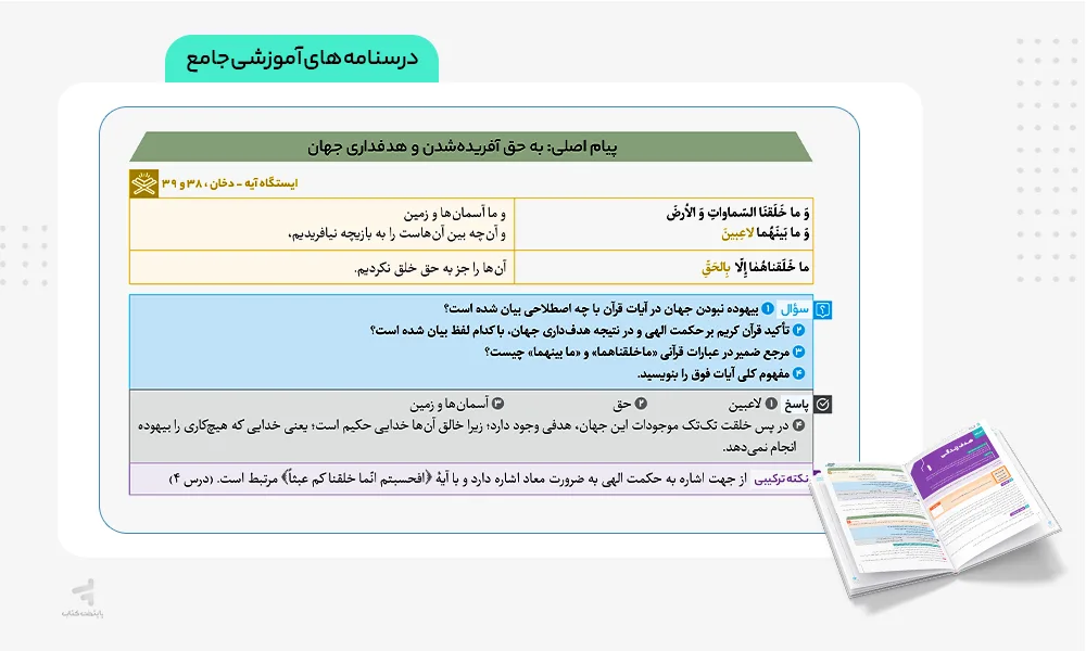 درسنامه فرمول بیست دینی دهم انسانی