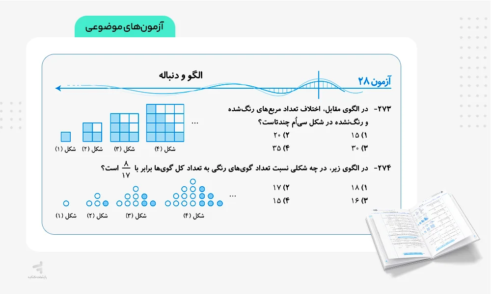 آزمون های موضوعی موج آزمون ریاضی رشته ریاضی