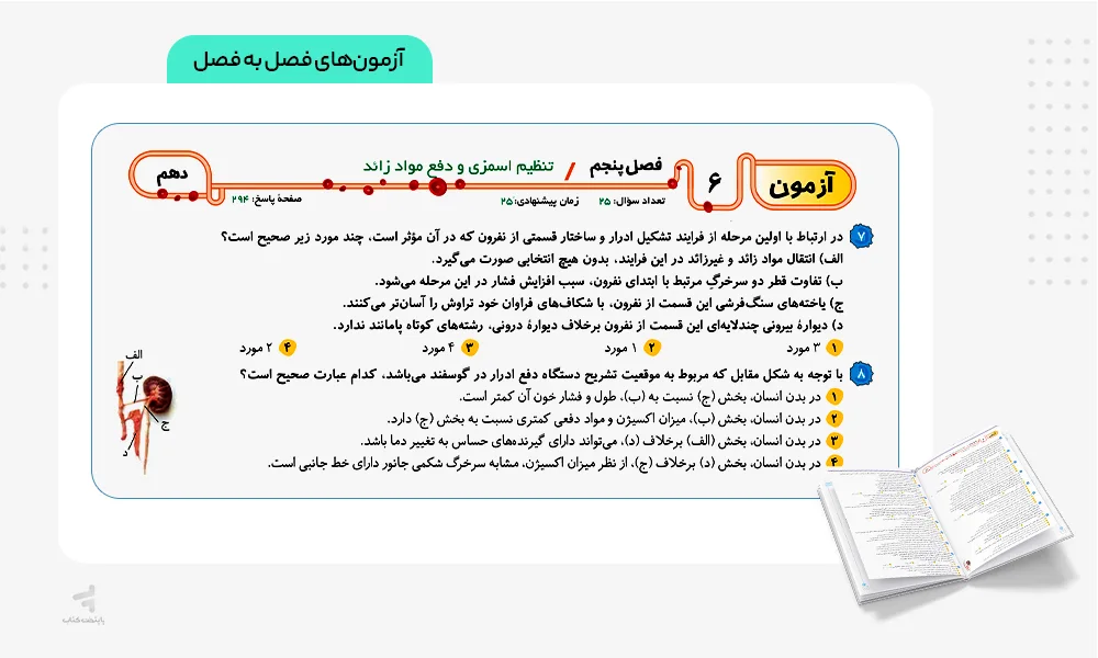 آزمون‌هاى فصل به فصل موج آزمون زیست جامع