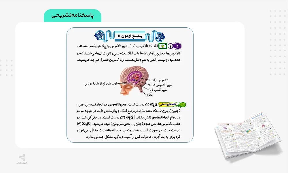 پاسخ‌نامه تشریحی موج آزمون زیست جامع