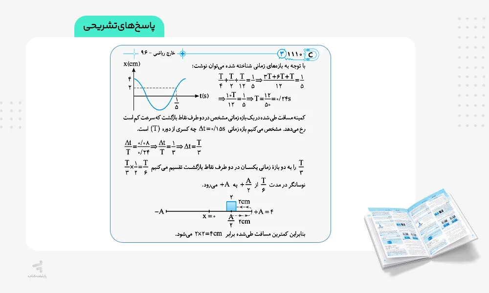 پاسخ های تشریحی موج آزمون فیزیک جامع کنکور رشته ریاضی