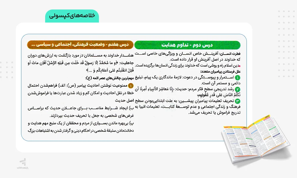 خلاصه‌های کپسولی امتحانیوم یازدهم تجربی