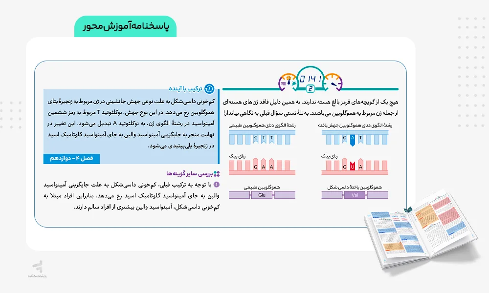 پاسخنامه آموزش محور آی کیو زیست دوازدهم