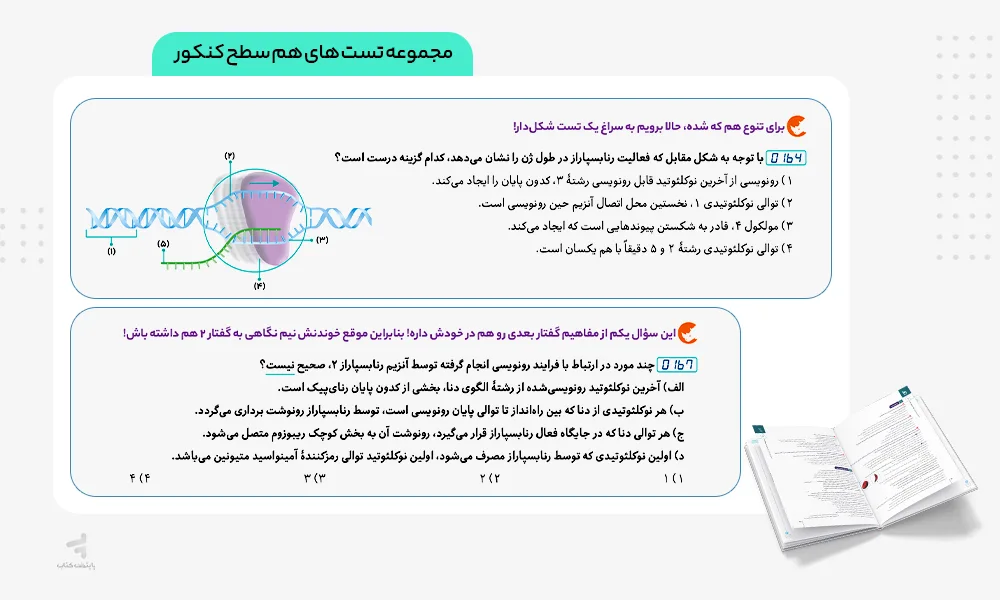 تستهای همسطح کنکور آی کیو زیست دوازدهم