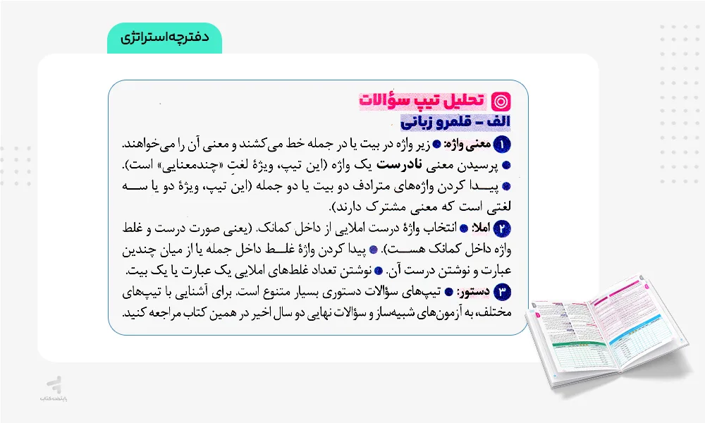 دفترچه استراتژی امتحانیوم یازدهم انسانی