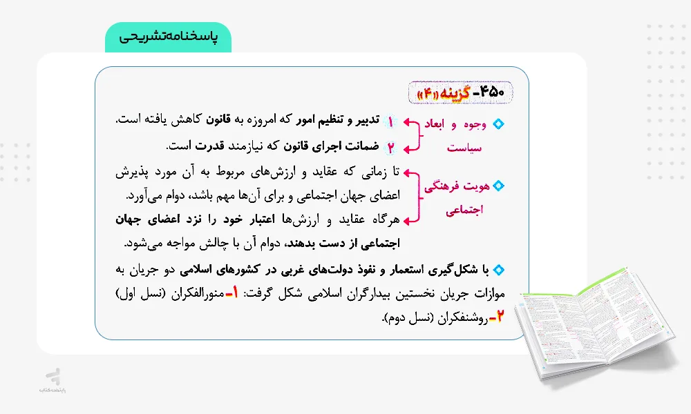 پاسخنامه تشریحی جامعه شناسی دوازدهم تست خیلی سبز