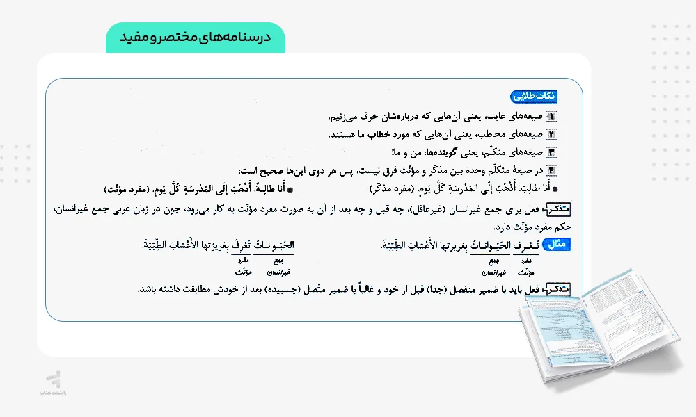 درسنامه های مختصر و مفید نردبام عربی انسانی کنکور خیلی سبز
