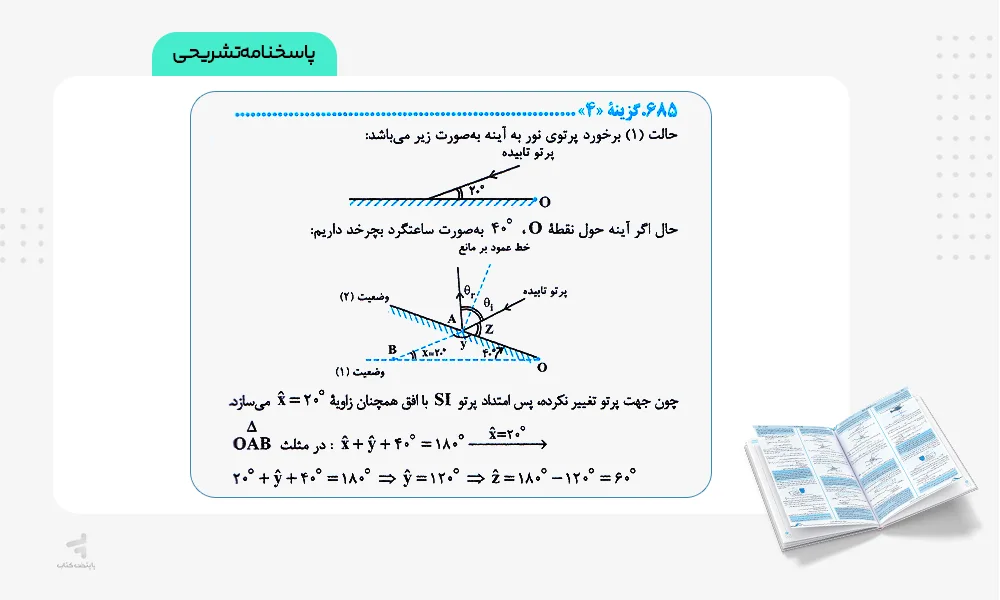 پاسخنامه تشریحی سه سطحی فیزیک دوازدهم رشته تجربی