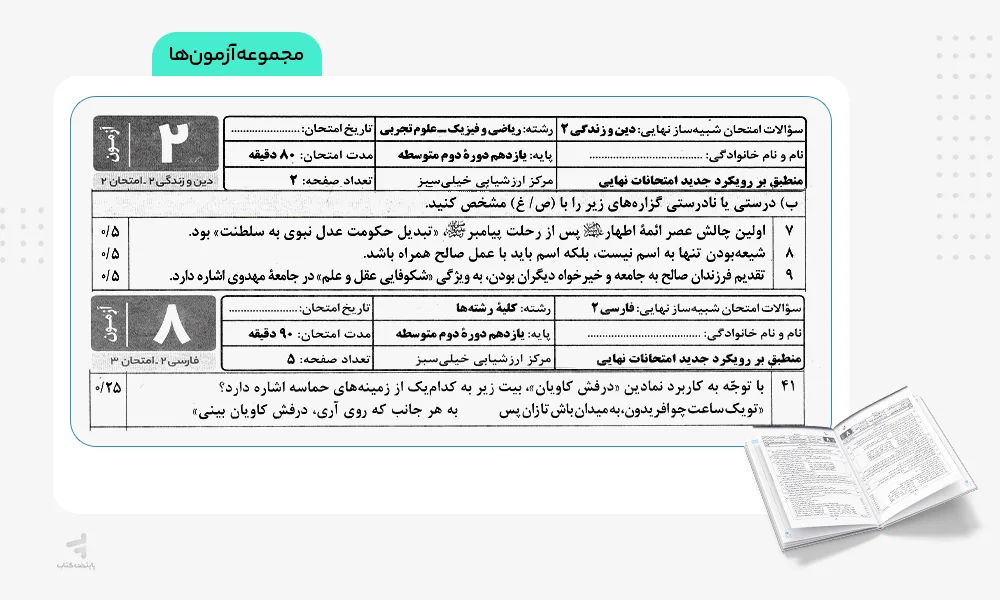 مجموعه آزمونهای بسته شبیه ساز نهایی یازدهم ریاضی