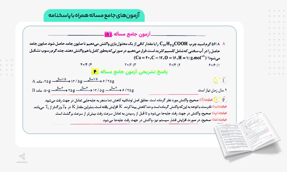 آزمونهای جامع مساله واجبات شیمی کنکور