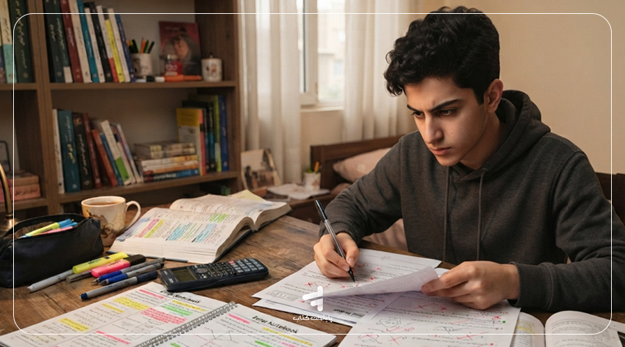 روز آخر قبل از آزمون بعدی، فقط جمعبندی کنید.