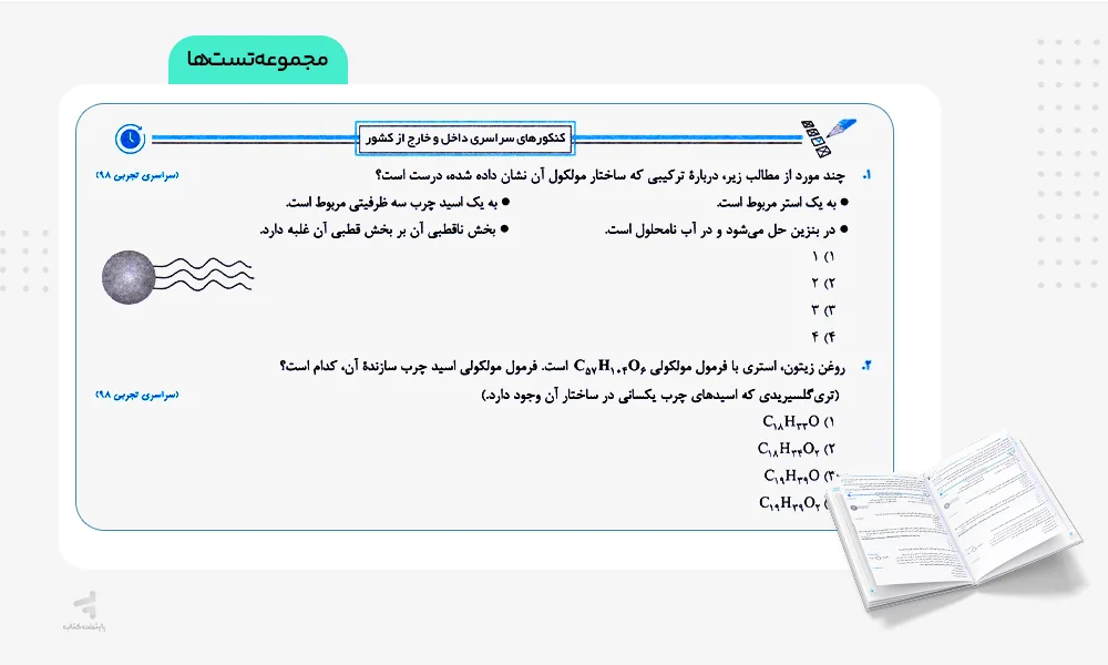 مجموعه تستها شیمی دوازدهم سری تاک قلم چی