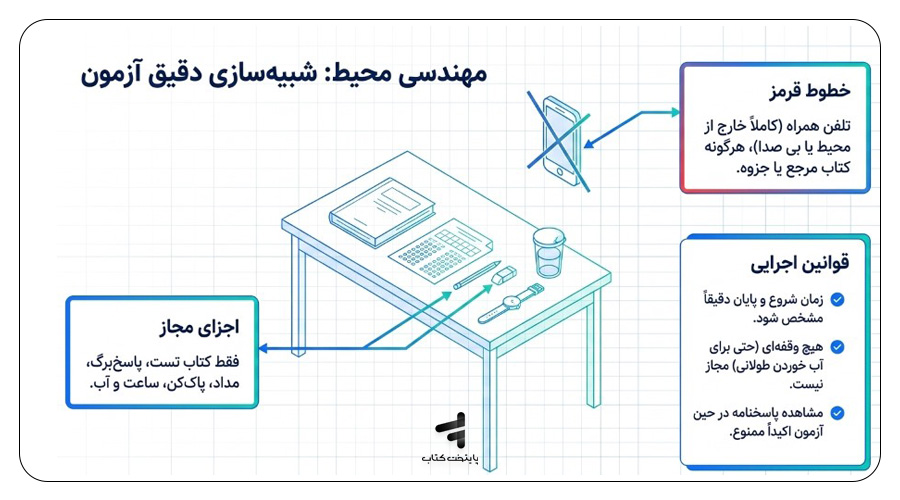 چگونه شرایط آزمون را در خانه شبیهسازی کنیم؟