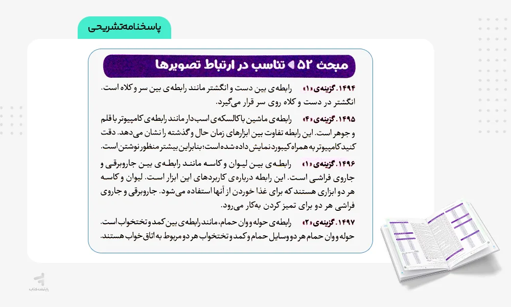پاسخنامه تشریحی میکرو کمپلکس هوش تصویری و فضایی